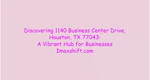 1140 Business Center Drive Houston tx 77043